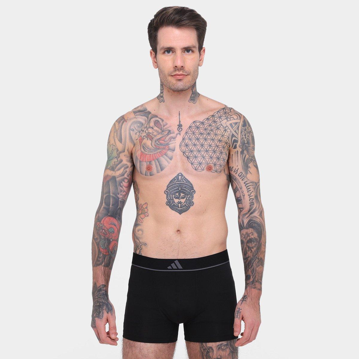 Kit Cueca Boxer Adidas 3 Peças - 2