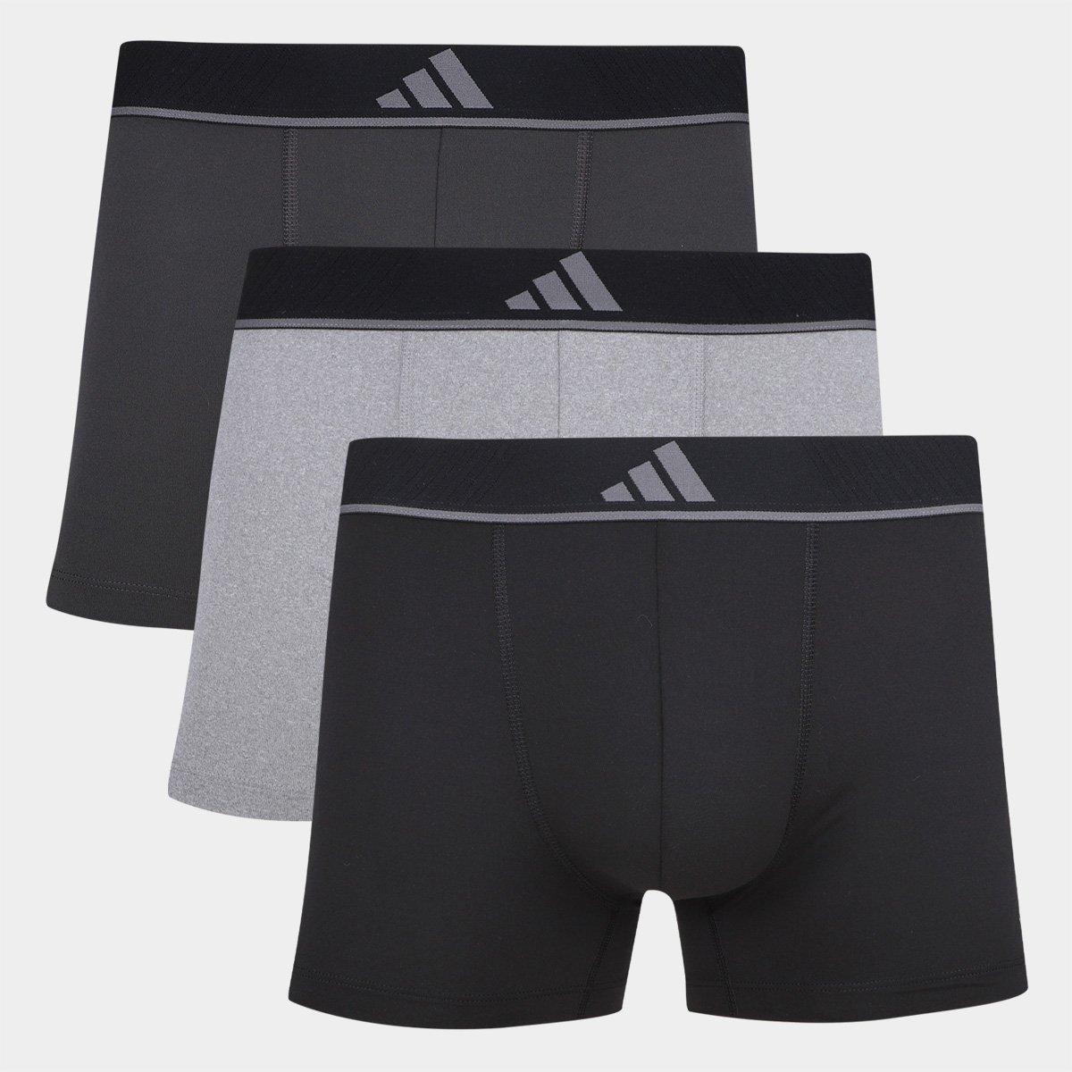 Kit Cueca Boxer Adidas 3 Peças - 1