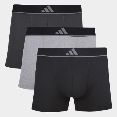 Kit Cueca Boxer Adidas 3 Peças