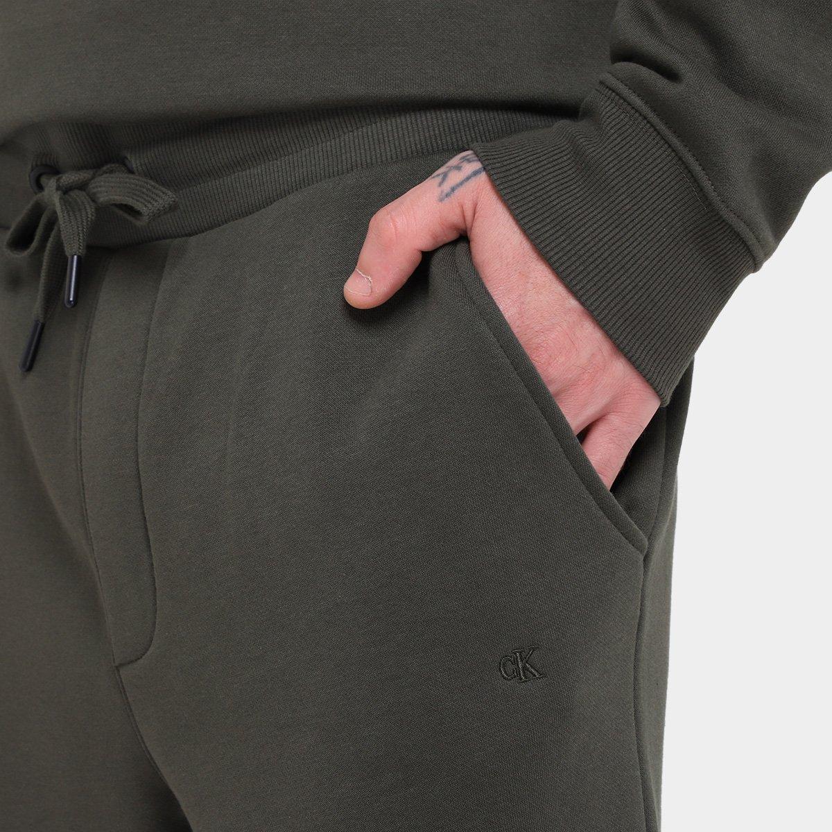 Calça Moletom Calvin Klein Bordado Masculina - 3