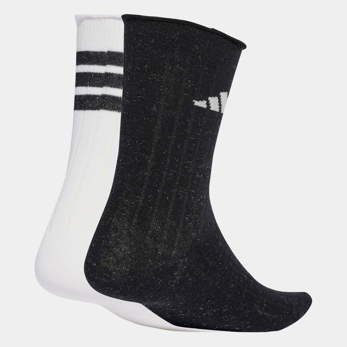Kit Meia Adidas Glow Com 2 Pares - 2