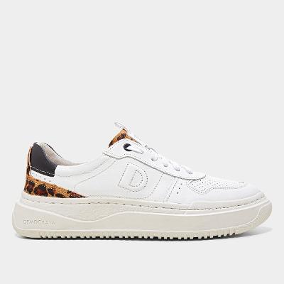 Tênis Couro Democrata Denin Block Feminino