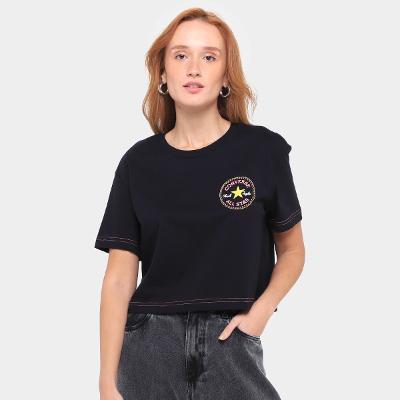 Camiseta Converse Go-To As Pach Cropped Feminina