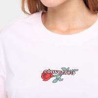 Camiseta Converse Cropped Overs Love Me Feminina - 3