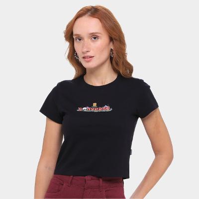 Camiseta Converse Cropped Grap Sta Fit Feminina
