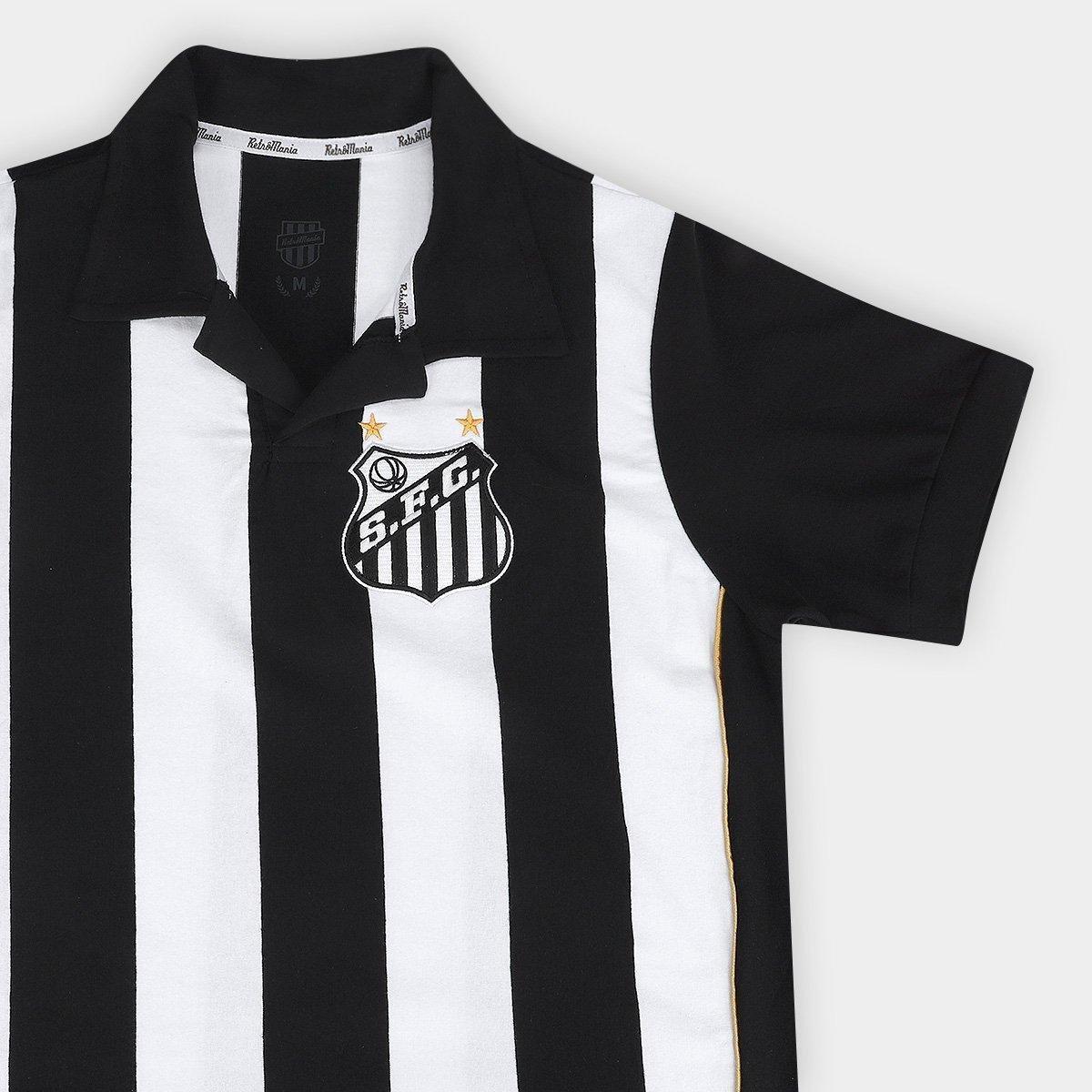 Camisa Polo Santos 2010 Listrada Retrômania Masculina - 5