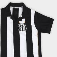 Camisa Polo Santos 2010 Listrada Retrômania Masculina - 5