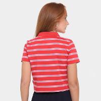 Camiseta Converse Polo Cropped Listrada Feminina - 2