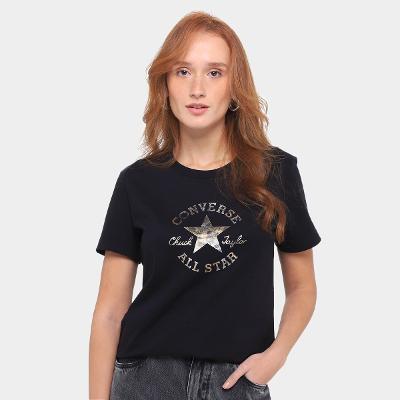 Camiseta Converse Patch Log Fit Feminina