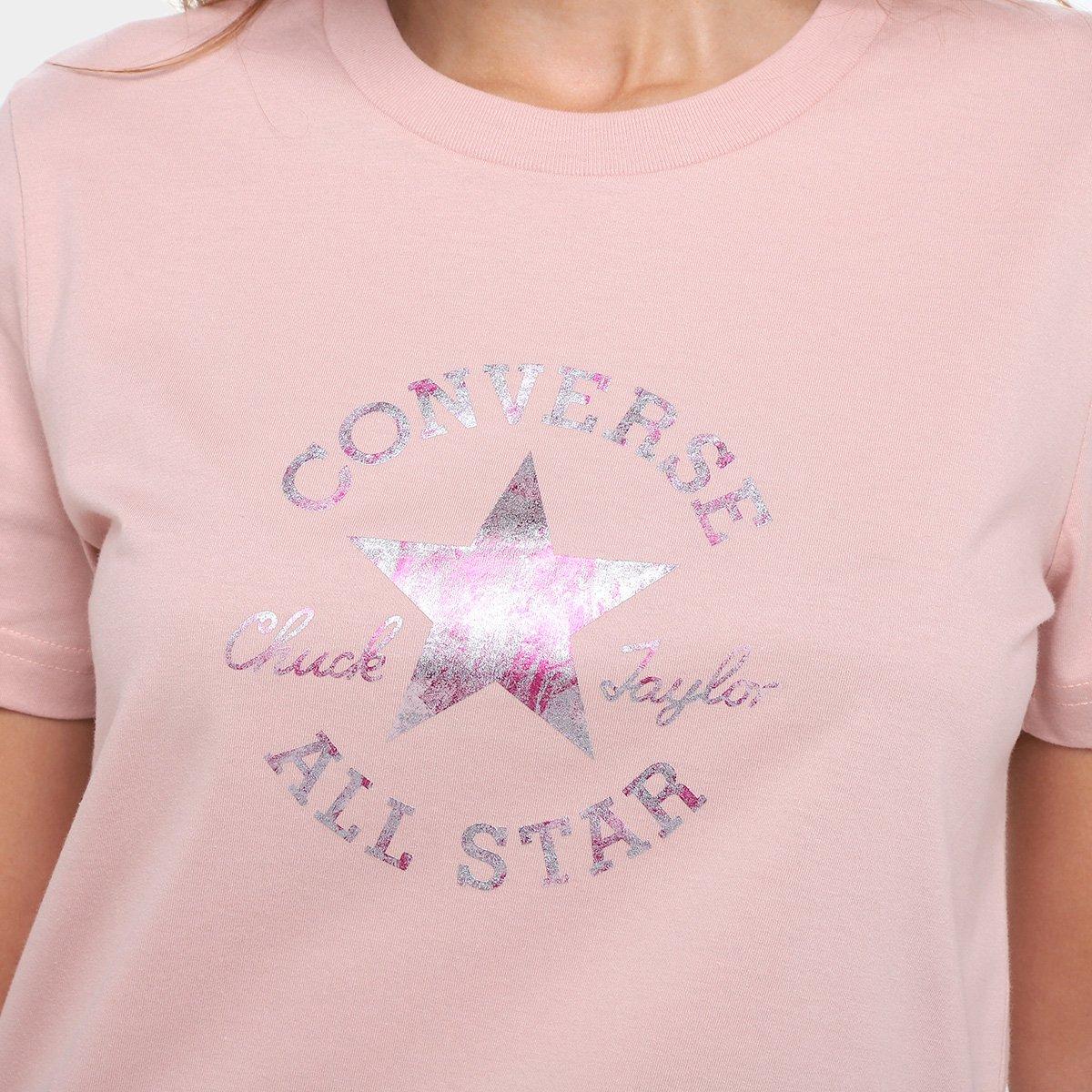 Camiseta Converse Patch Log Fit Feminina - 3