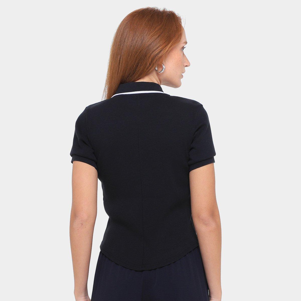 Camiseta Converse Slim Polo Top Feminina - 2