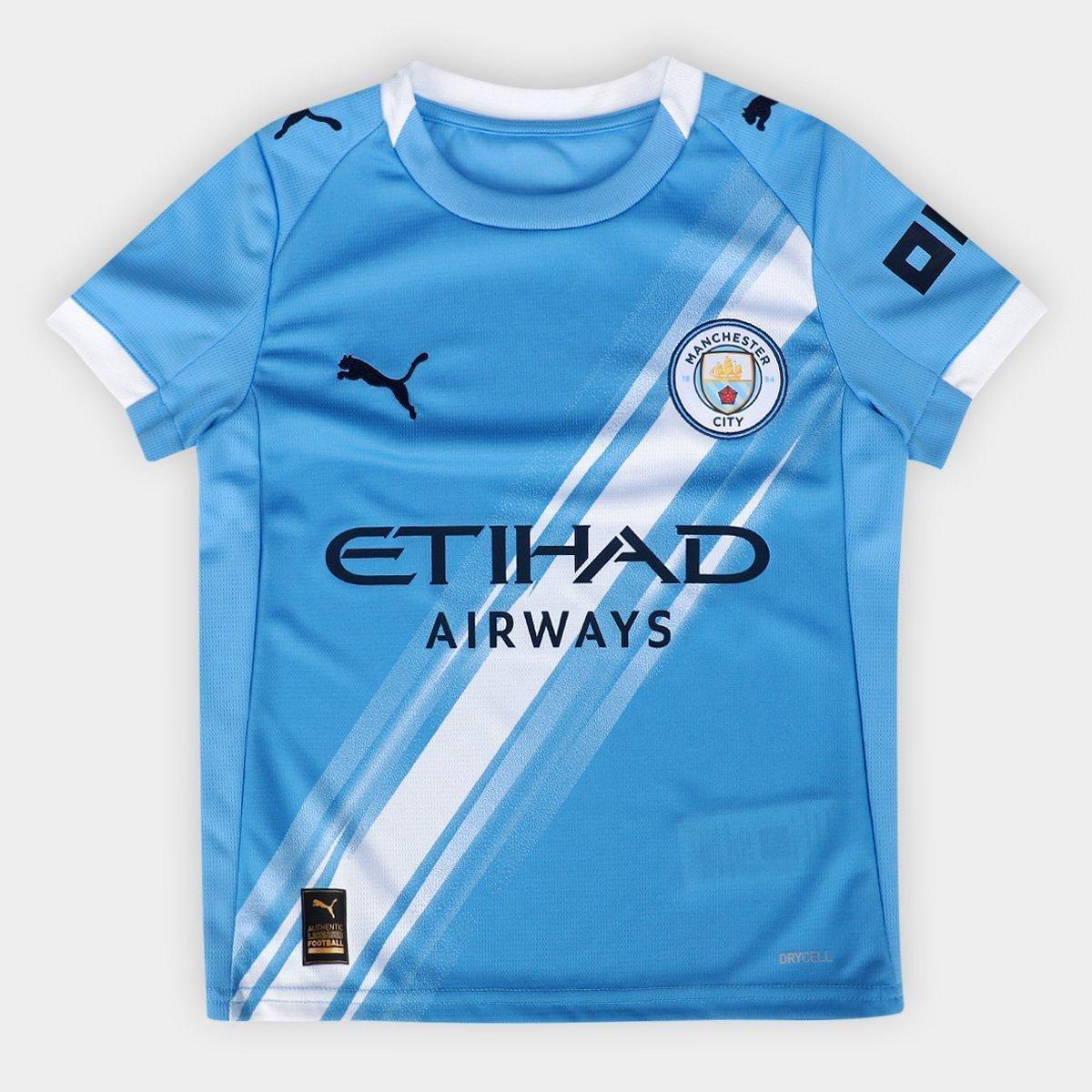 Camisa Manchester City Infantil Home 25/26 s/n Torcedor Puma - 1