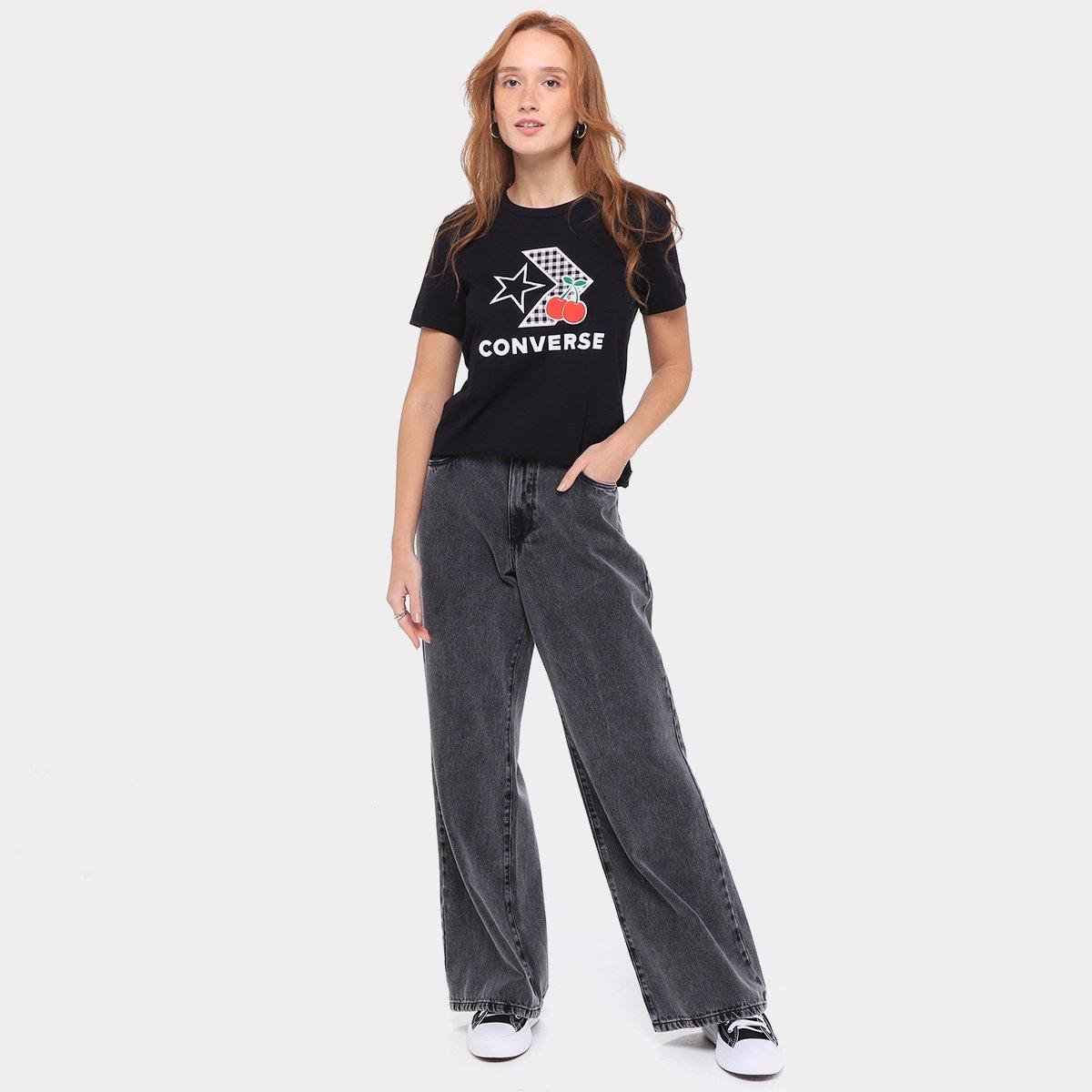Camiseta Converse Cherry Star Chev Tee Feminina - 4