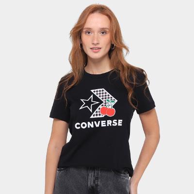 Camiseta Converse Cherry Star Chev Tee Feminina