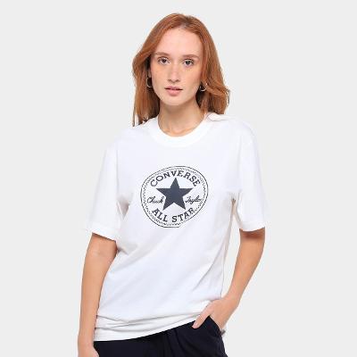 Camiseta Converse Patch Logo Puf Feminina