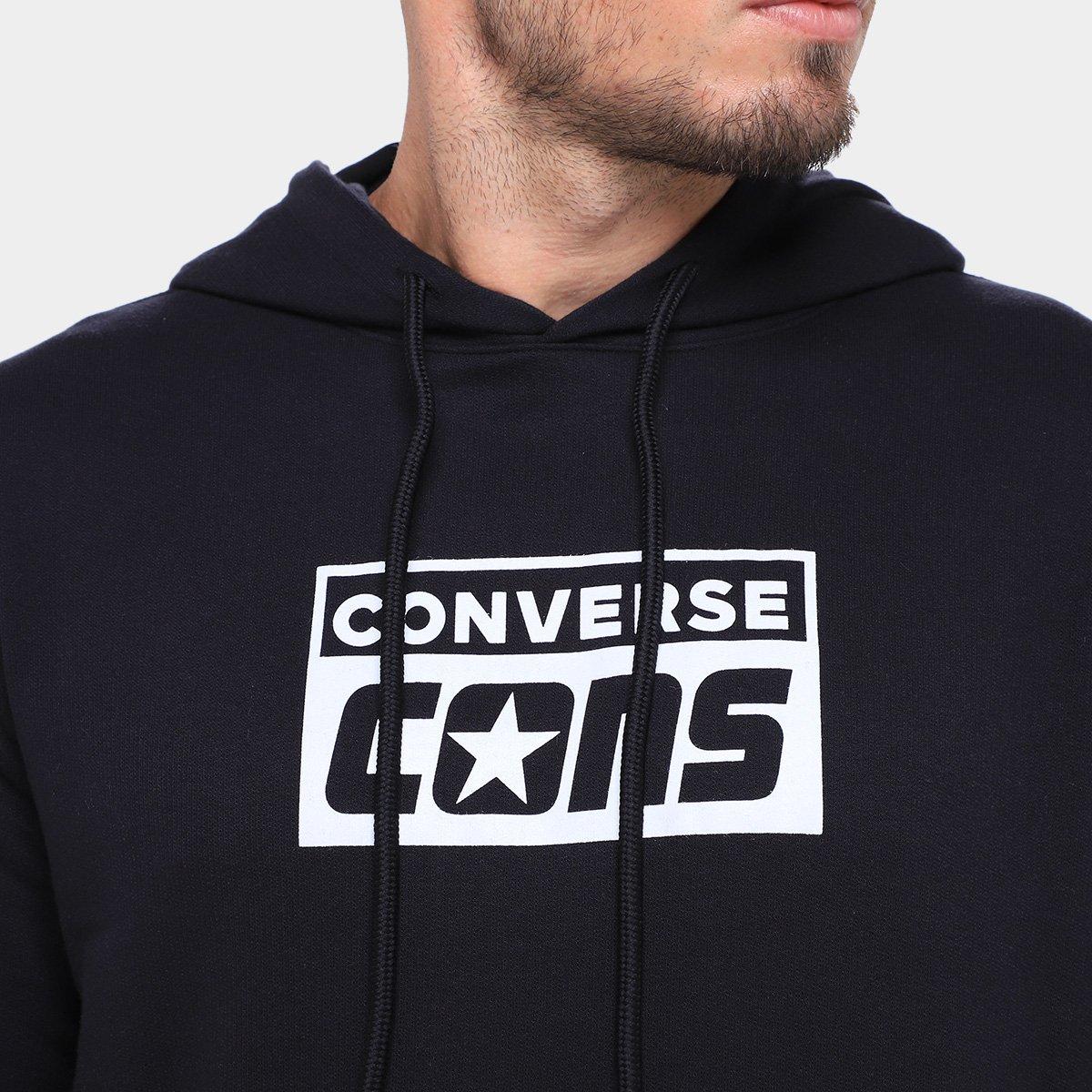 Moletom Converse Fleece Com Capuz Masculino - 3