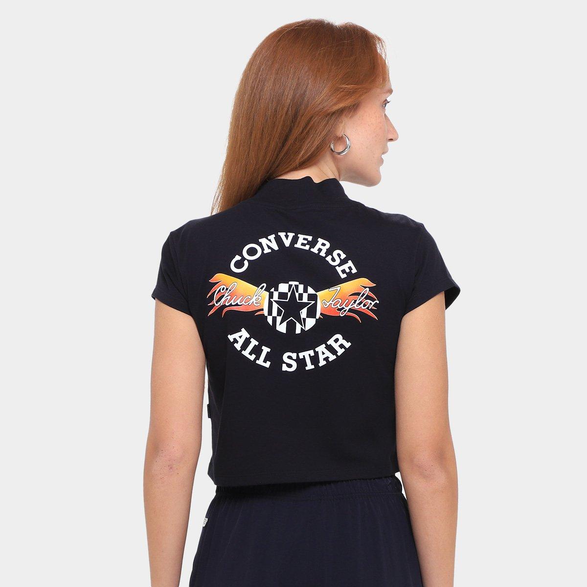Camiseta Converse Fest Graphic Croped Feminina - 2