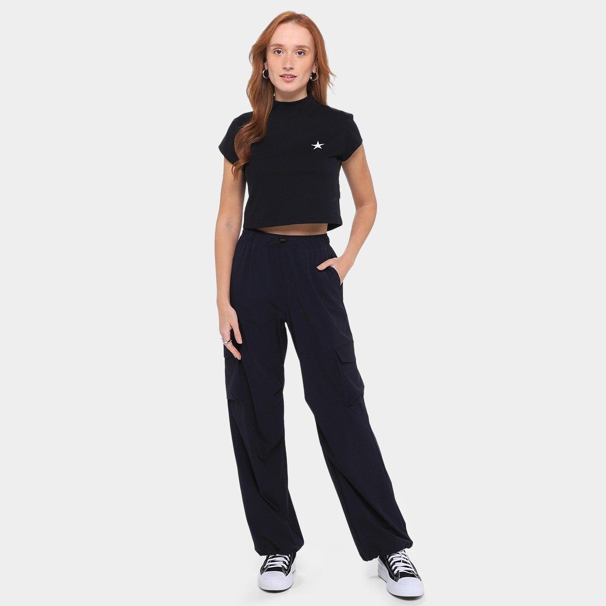 Camiseta Converse Fest Graphic Croped Feminina - 4