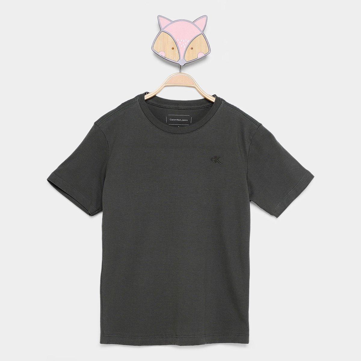 Camiseta Infantil Calvin Klein Bordado Menino - 1