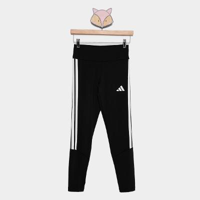 Calça Legging Infantil Adidas 3 Stripes Menina