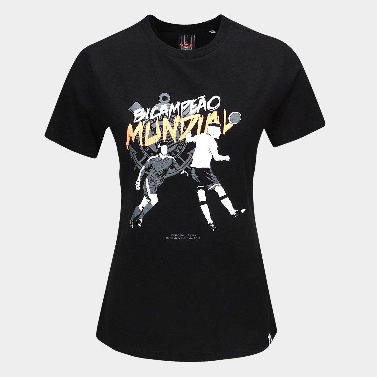 Camiseta Corinthians Mundial Feminina - 1