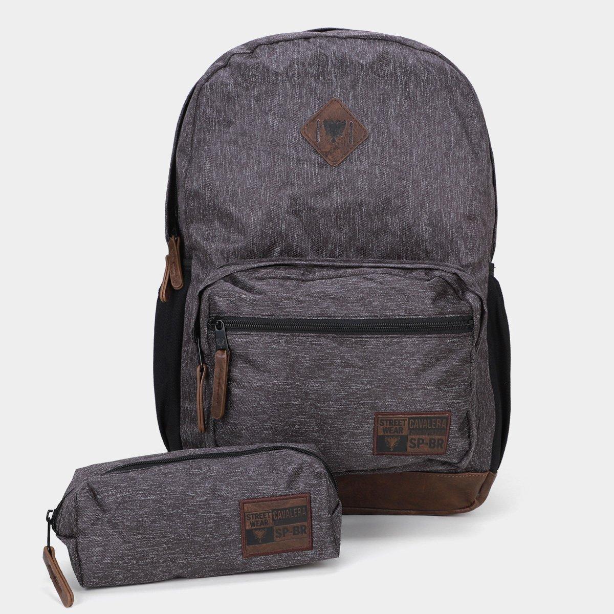 Kit Mochila C/ Estojo Cavalera - 3