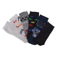 Kit Meia Cano Médio Infantil Cia Da Meia 6 Pares Menino - 1