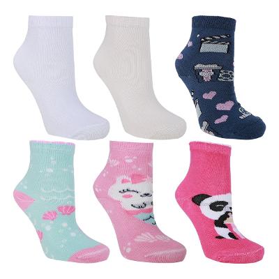 Kit Meia Cano Médio Infantil Cia Da Meia 6 Pares Menina