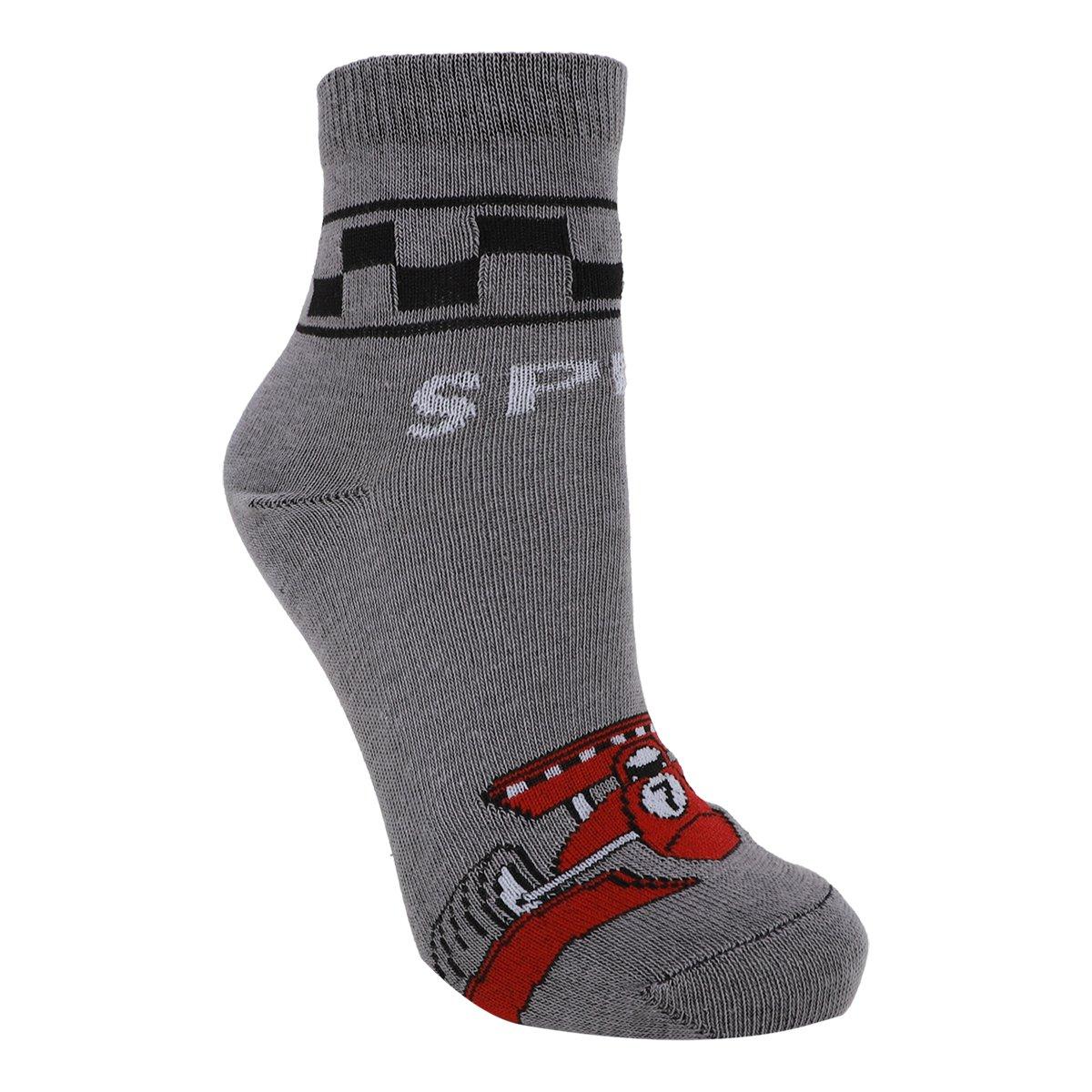 Kit Meia Cano Médio Infantil Cia Da Meia 6 Pares Menino - 6