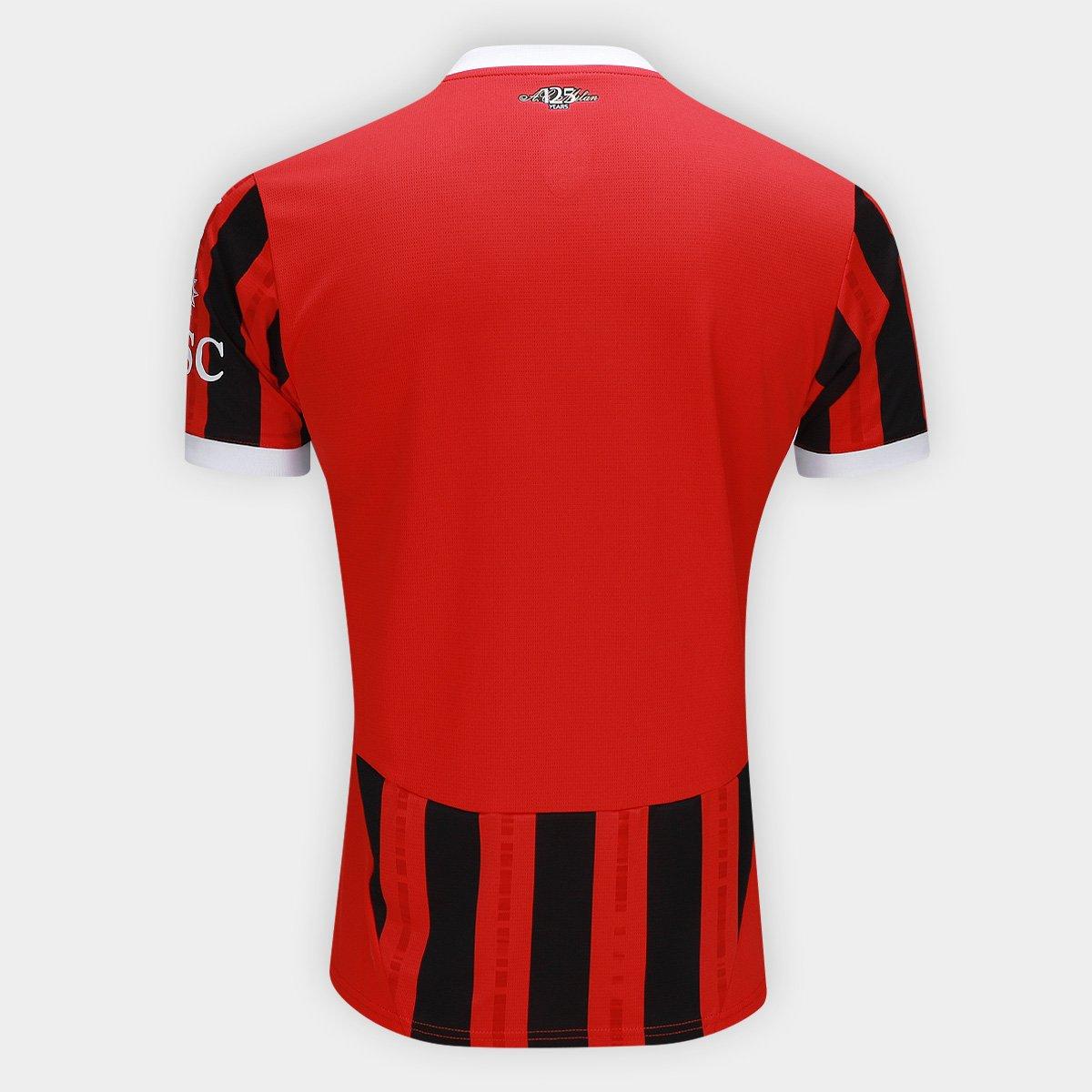 Camisa Milan Home 24/25 s/nº Torcedor Puma Masculina - 2