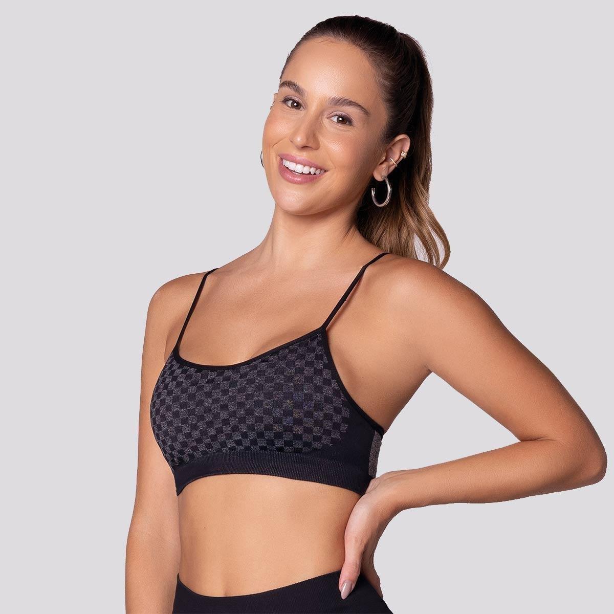 Top Selene Quadriculado Feminino - 1