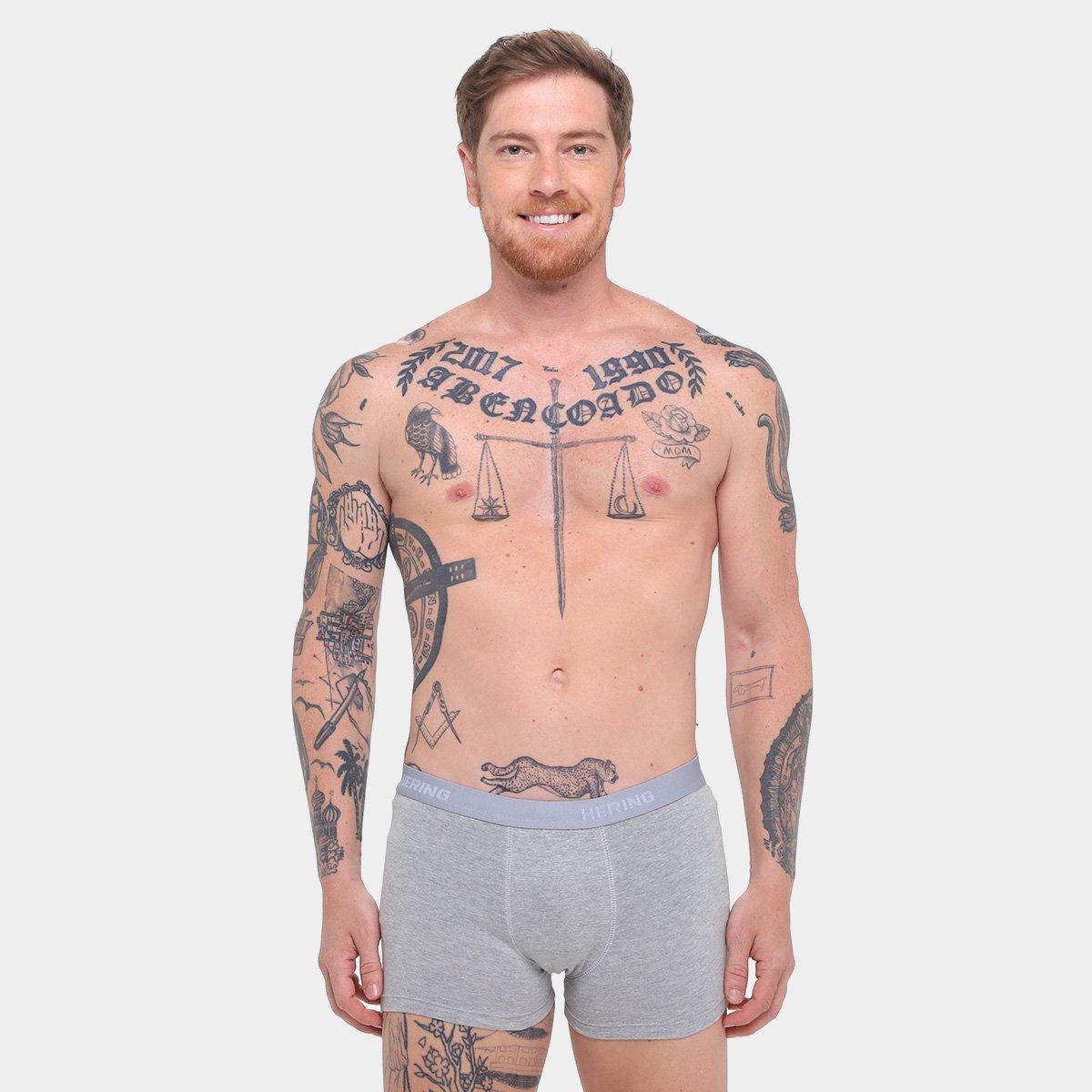 Kit Cueca Boxer Hering  3 Peças - 4