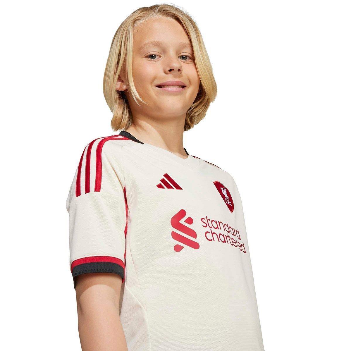 Camisa Infantil Away Liverpool 25/26 s/n Torcedor Adidas - 6