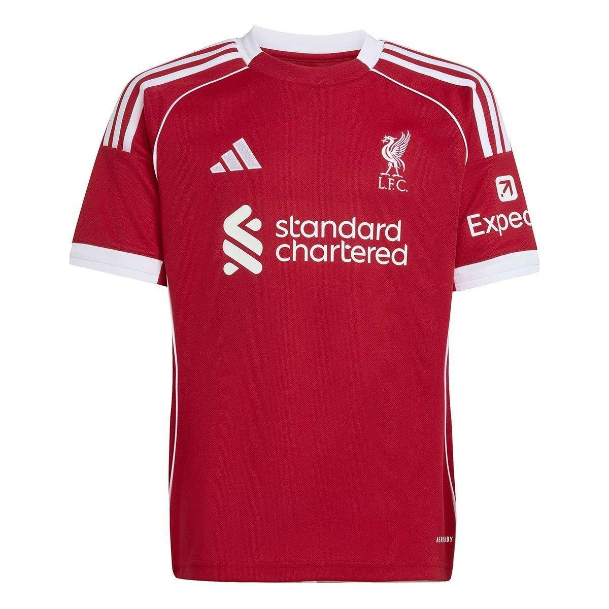 Camisa Infantil Home Liverpool 25/26 s/n Torcedor Adidas - 1