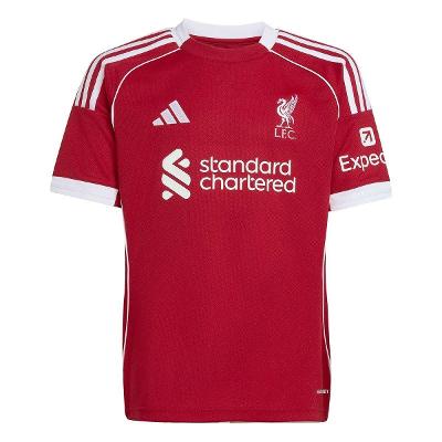 Camisa Infantil Home Liverpool 25/26 s/n Torcedor Adidas