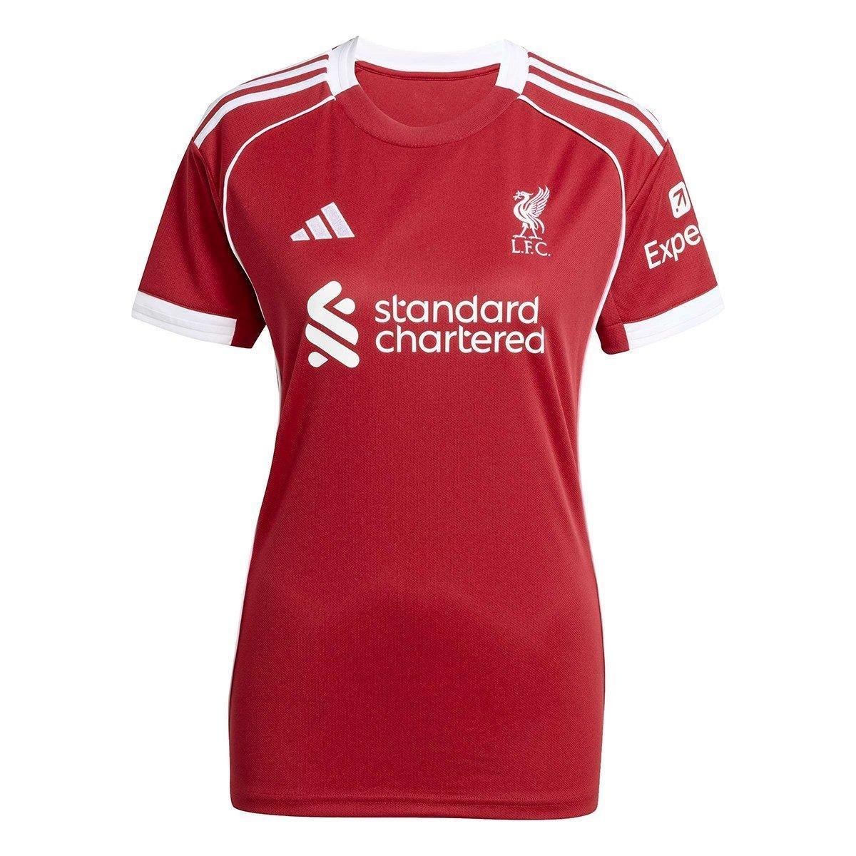Camisa Liverpool Home 25/26 s/n Torcedor Adidas Feminina - 1