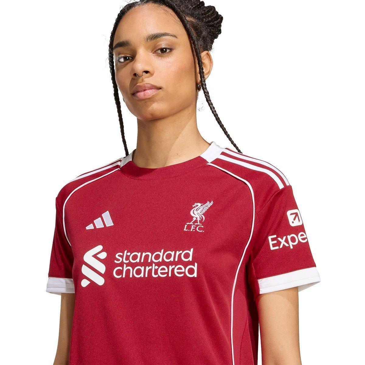 Camisa Liverpool Home 25/26 s/n Torcedor Adidas Feminina - 5