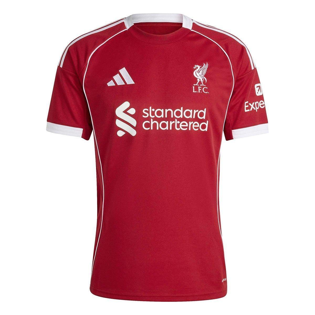 Camisa Liverpool Home 25/26 s/n Torcedor Adidas Masculina - 1