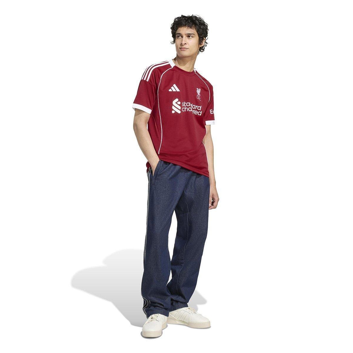 Camisa Liverpool Home 25/26 s/n Torcedor Adidas Masculina - 6