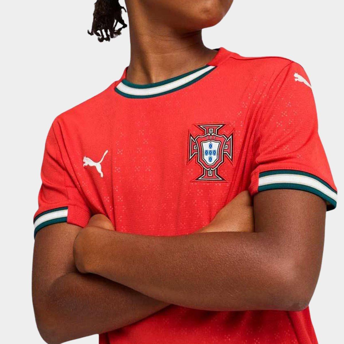 Camisa Infantil Seleção Portugal Home 25/26 s/n Torcedor Puma - 2