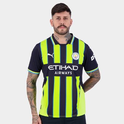 Camisa Manchester City Away 24/25 s/nº Torcedor Puma Masculina