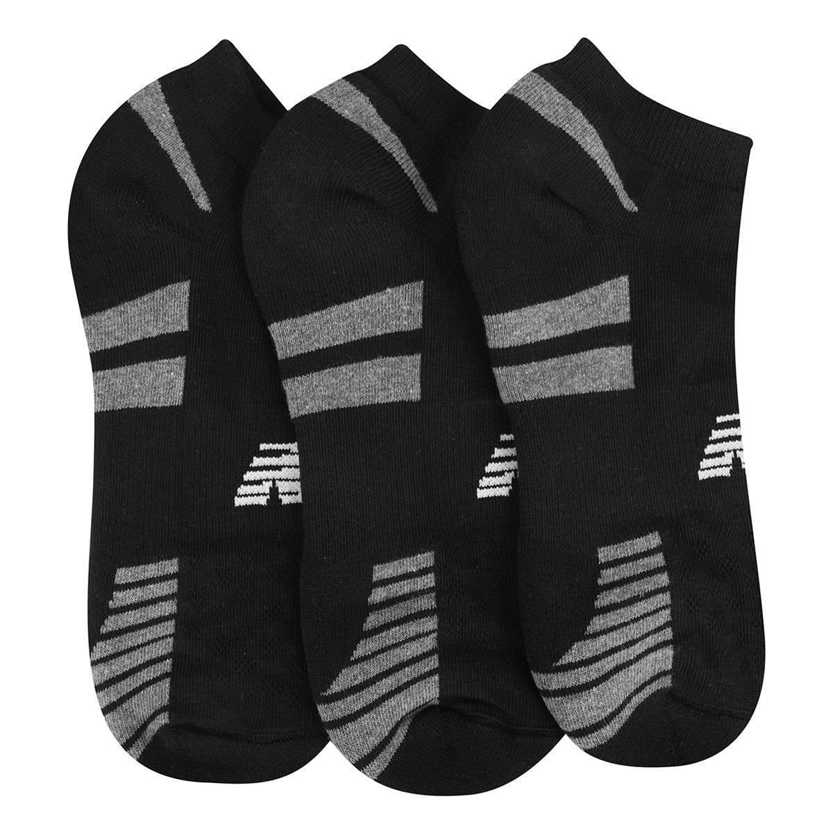Kit Meia New Balance c/ 3 Pares Feminina - 3