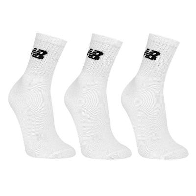 Kit Meia New Balance Logo Cano Alto C/ 3 Pares
