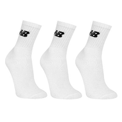Kit Meia New Balance Logo Cano Alto C/ 3 Pares