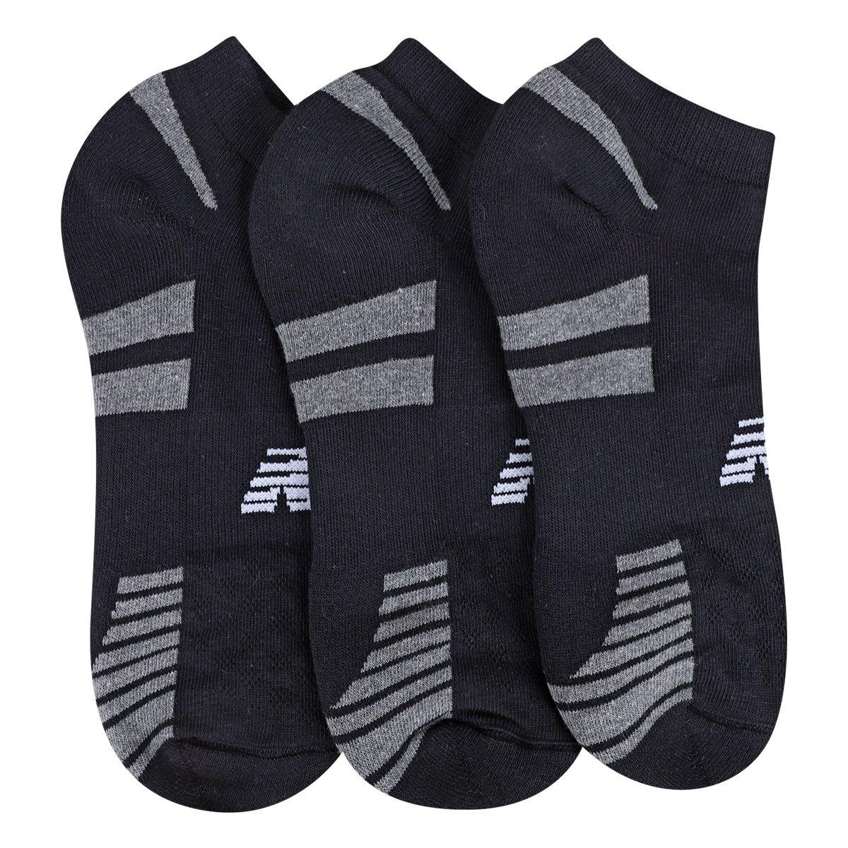 Kit Meia New Balance c/ 3 Pares Masculina - 3