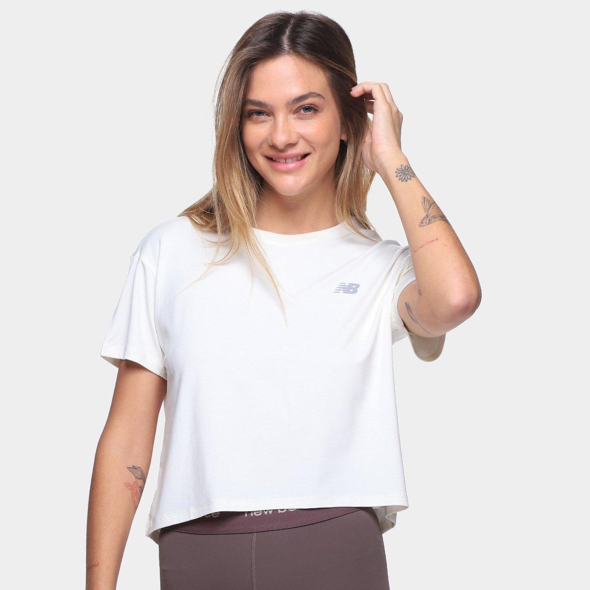 Cropped New Balance Drapey Feminino - 1