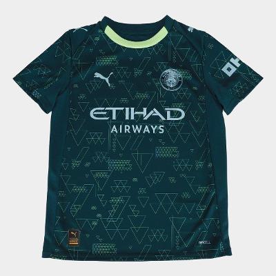 Camisa Infantil Manchester City Fourth 25/26 s/n Torcedor Puma Masculina