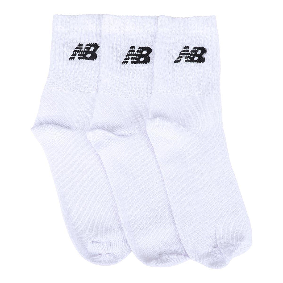 Kit Meia New Balance Cano Alto Logo  C/3 Pares - 3