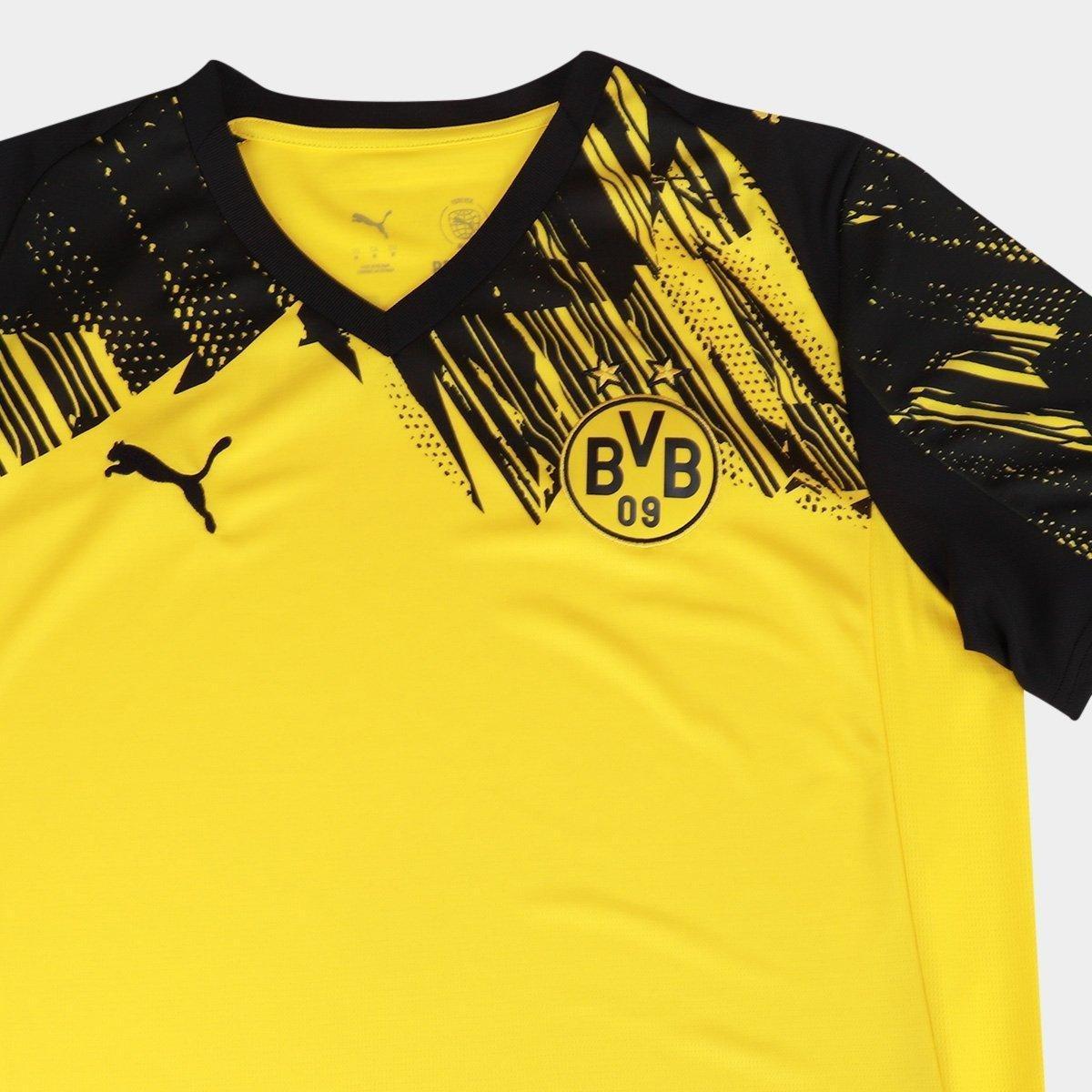 Camisa Borussia Dortmund Home 25/26 s/n Torcedor Puma Masculina - 3