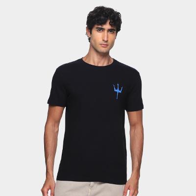 Camiseta Osklen Slim Vintage Tridente Madeira Masculino